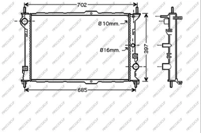 Radiator, engine cooling (FD930R004)