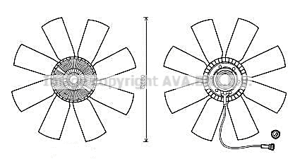 Fan, engine cooling (VLF068)