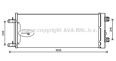 Condenser, air conditioning (DF5071D)
