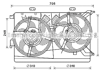Fan, engine cooling (FT7607)