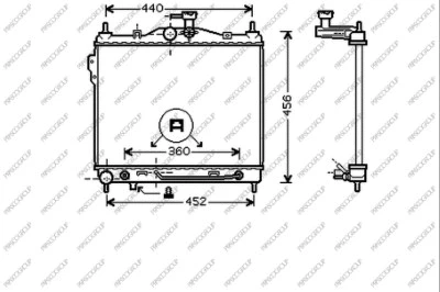 Radiator, engine cooling (HN330R002)