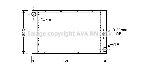 Radiator, engine cooling (BW2337)
