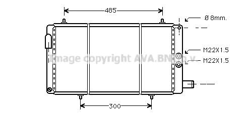 Radiator, engine cooling (CN2035)
