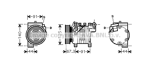 Compressor, air conditioning (DNK273)