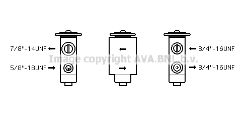Expansion Valve, air conditioning (JR1038)