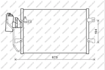 Condenser, air conditioning (ME320C002)