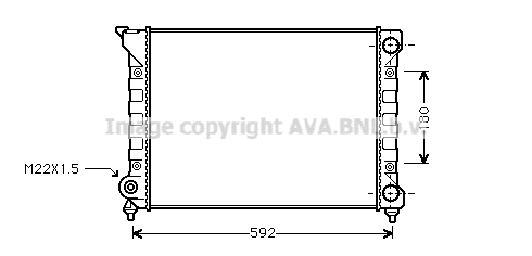 Radiator, engine cooling (VN2071)