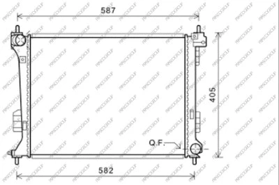 Radiator, engine cooling (HN200R001)