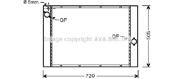 Radiator, engine cooling (BWA2284)