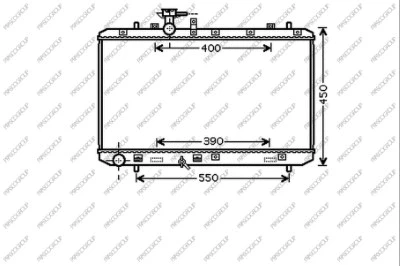 Radiator, engine cooling (FT360R001)