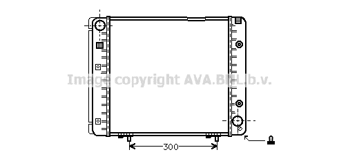 Radiator, engine cooling (MS2080)