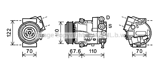 Compressor, air conditioning (OLK605)