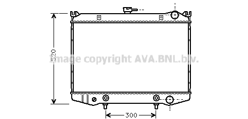 Radiator, engine cooling (DN2076)