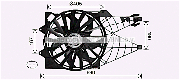 Fan, engine cooling (FT7614)