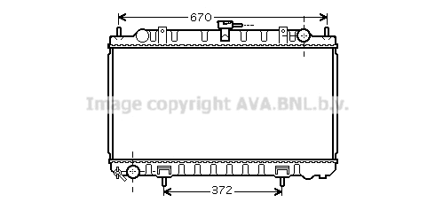 Radiator, engine cooling (DN2244)