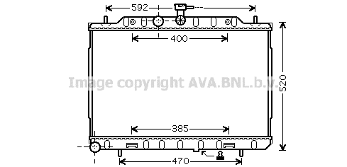 Radiator, engine cooling (DN2294)