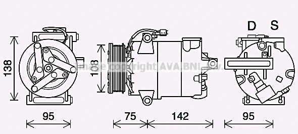 Compressor, air conditioning (FDAK635)