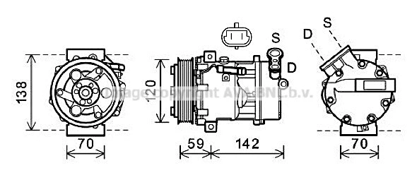 Compressor, air conditioning (SBK071)