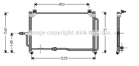 Condenser, air conditioning (DW5028)