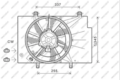 Fan, engine cooling (FD344F004)