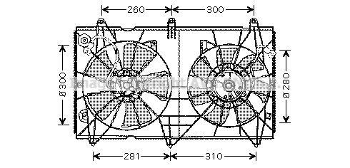 Fan, engine cooling (HD7516)