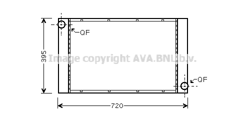 Radiator, engine cooling (BWA2287)