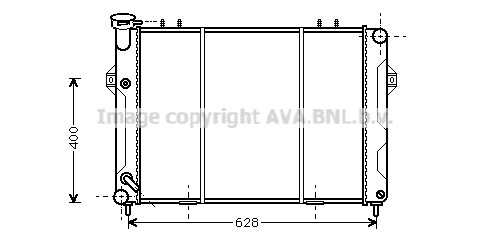Radiator, engine cooling (JE2008)