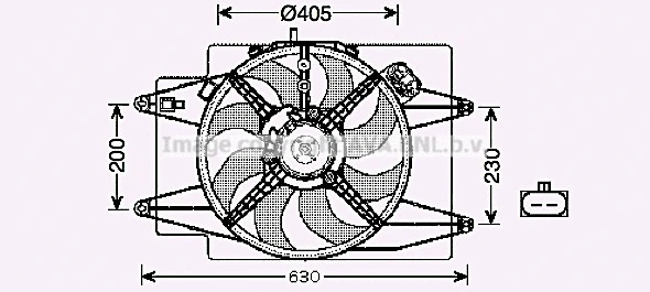 Fan, engine cooling (AL7508)