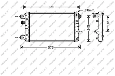 Radiator, engine cooling (FT020R002)