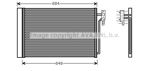 Condenser, air conditioning (AUA5182D)