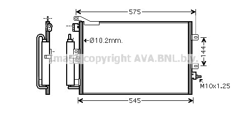 Condenser, air conditioning (RT5417D)