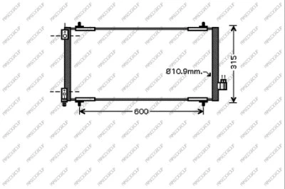 Condenser, air conditioning (CI522C003)