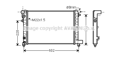 Radiator, engine cooling (CNA2120)