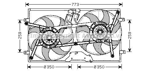 Fan, engine cooling (VN7505)