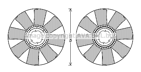 Fan Wheel, engine cooling (IVB122)