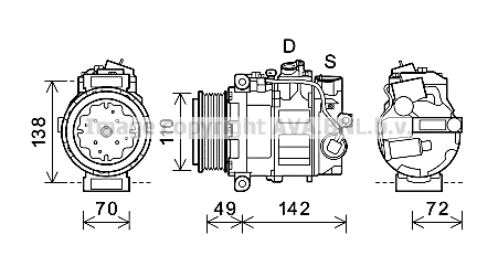 Compressor, air conditioning (MSK644)