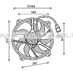 Fan, engine cooling (PE7556)