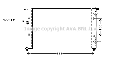 Radiator, engine cooling (VNA2102)