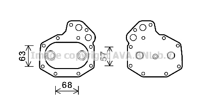 Oil Cooler, engine oil (ME3290)
