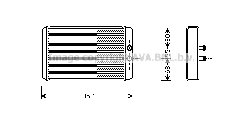 Heat Exchanger, interior heating (FTA6265)