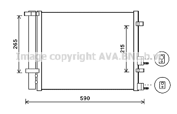 Condenser, air conditioning (HY5249D)