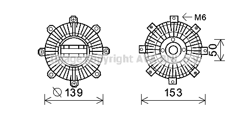 Clutch, radiator fan (SZC124)