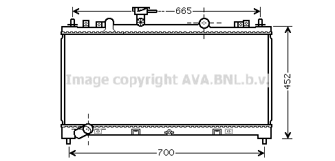 Radiator, engine cooling (MZ2226)
