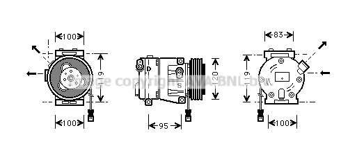 Compressor, air conditioning (FTK050)