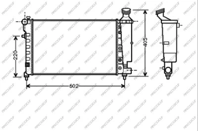 Radiator, engine cooling (CI023R002)