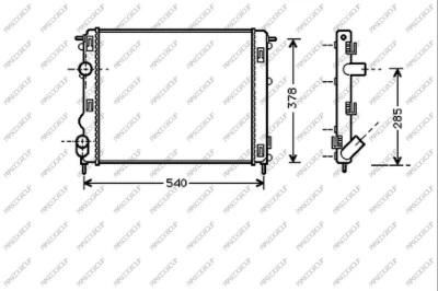Radiator, engine cooling (DA220R002)