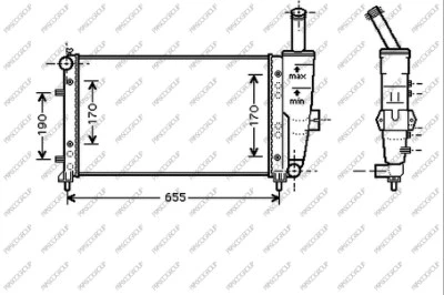 Radiator, engine cooling (FT133R009)