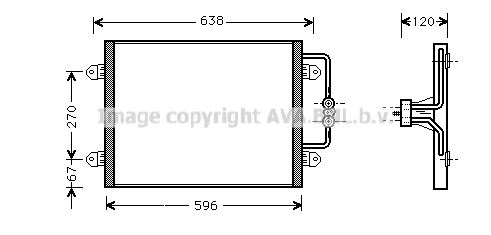 Condenser, air conditioning (RTA5256)