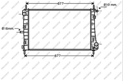 Radiator, engine cooling (FD107R004)