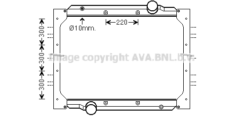 Radiator, engine cooling (MN2088)